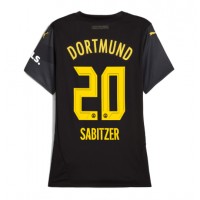 Borussia Dortmund Marcel Sabitzer #20 Fotballklær Bortedrakt Dame 2024-25 Kortermet